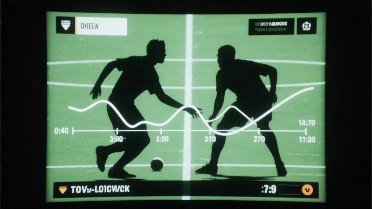 比赛直播画面与盘口曲线叠加的赛中变盘分析